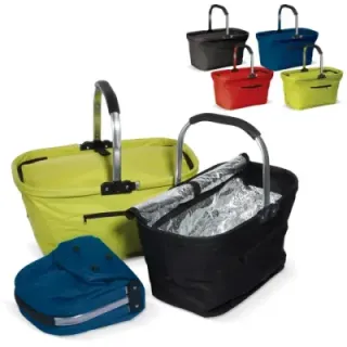 Foldable picnic basket 2-in-1 cooling bag - LT91498 (gadzety reklamowe)